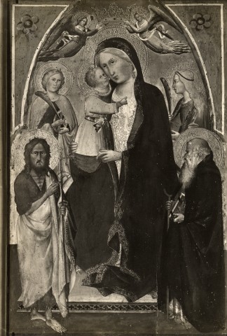 Foto Reali — Gaddi Agnolo - sec. XIV - Madonna con Bambino e santi — insieme